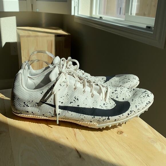 Nike Zoom Rival’s track & field black white cleats size 15 college high school - Picture 1 of 7